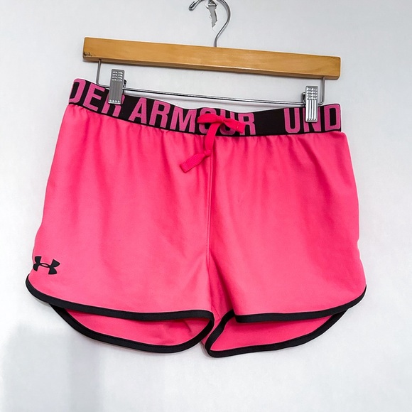 Under Armour Youth Loose HeatGear Pink Athletic Shorts Size XL (18-20) - Picture 6 of 11